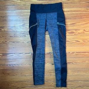 Athleta Fleece-Lined Grey Leggings